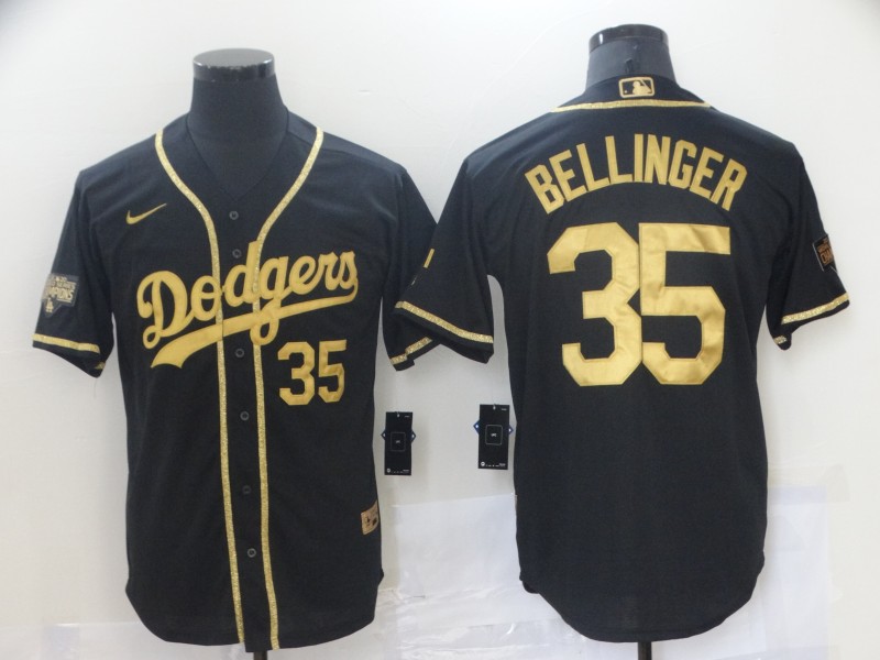 Men Los Angeles Dodgers #35 Bellinger Black Game 2021 Nike MLB Jersey->los angeles dodgers->MLB Jersey